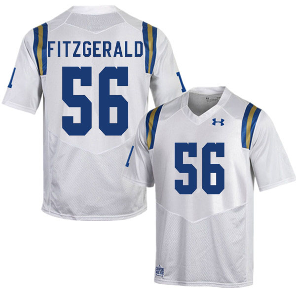 Men #56 Kobey Fitzgerald UCLA Bruins College Football Jerseys Sale-White